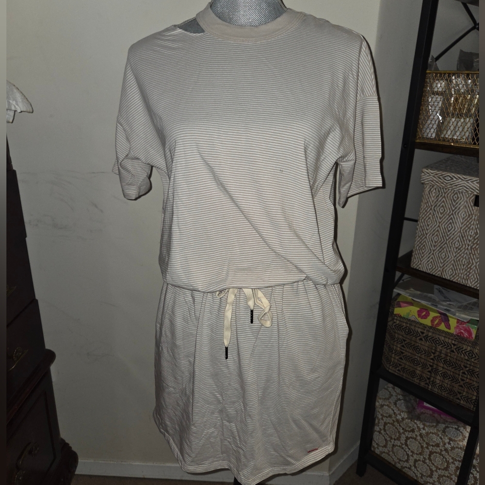 n:philanthrophy Striped Beige Casual Dress